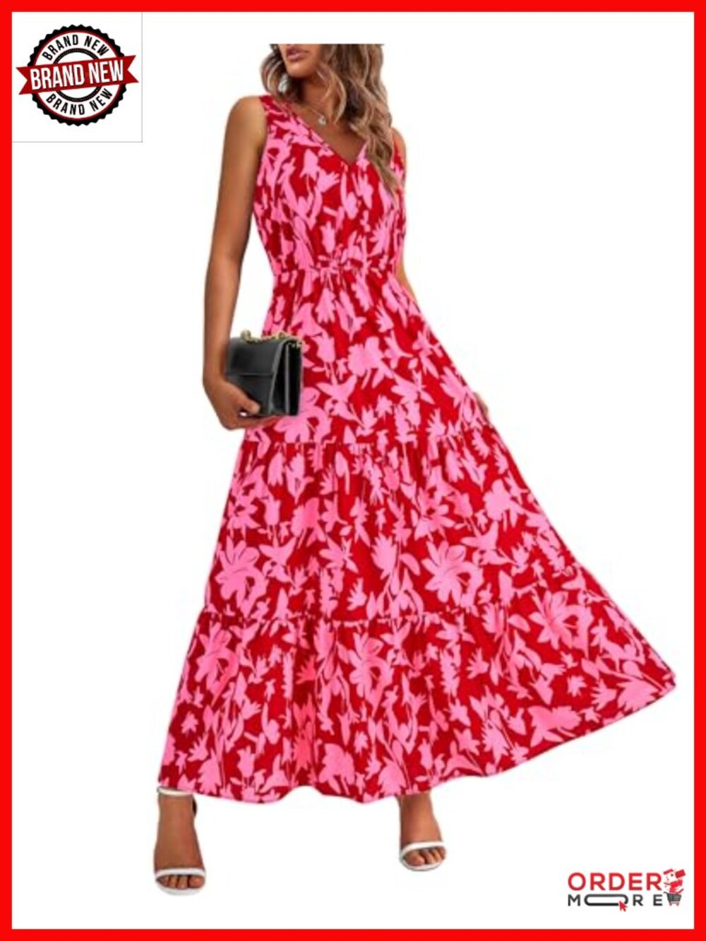 Sleeveless Maxi Dress for Wedding Guest Casual Summer